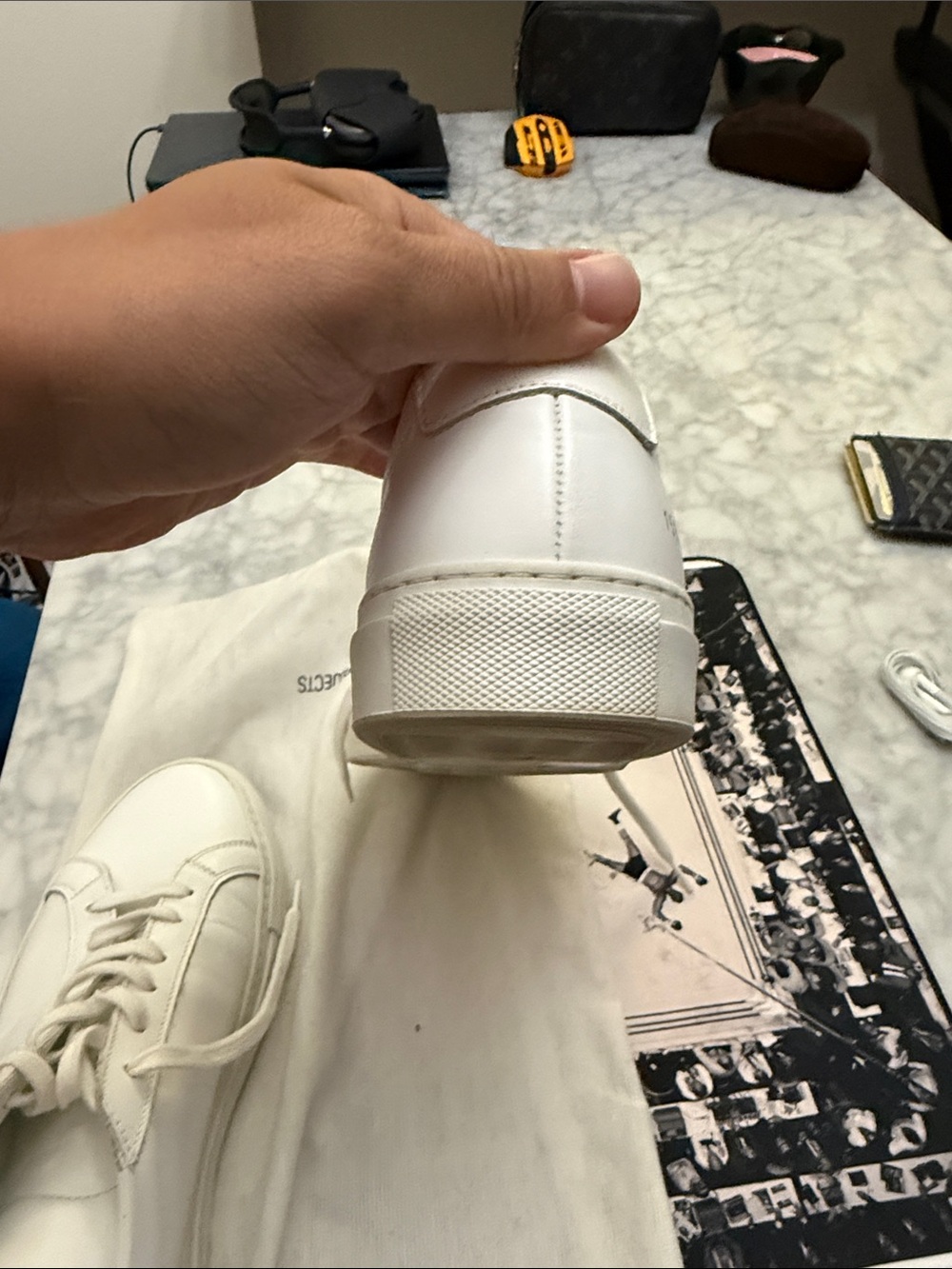 Common projects size 41 white sneakers (worn twice) - Picture 6 of 8
